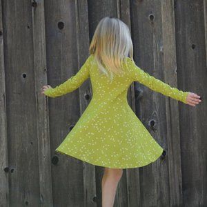 Children's Long Sleeve Jersey Knit Dress